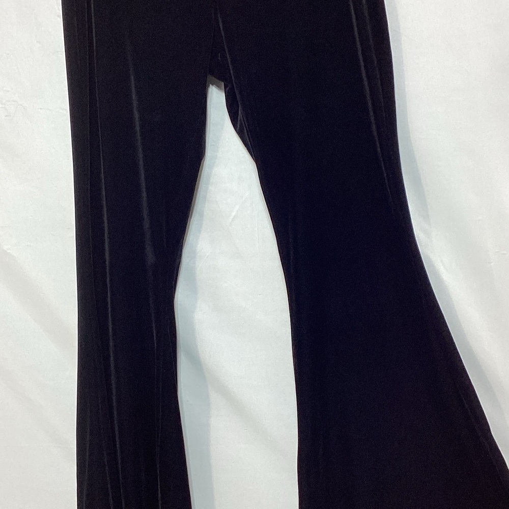 Free People Black velvet Flare Pants size medium - Picture 9 of 12